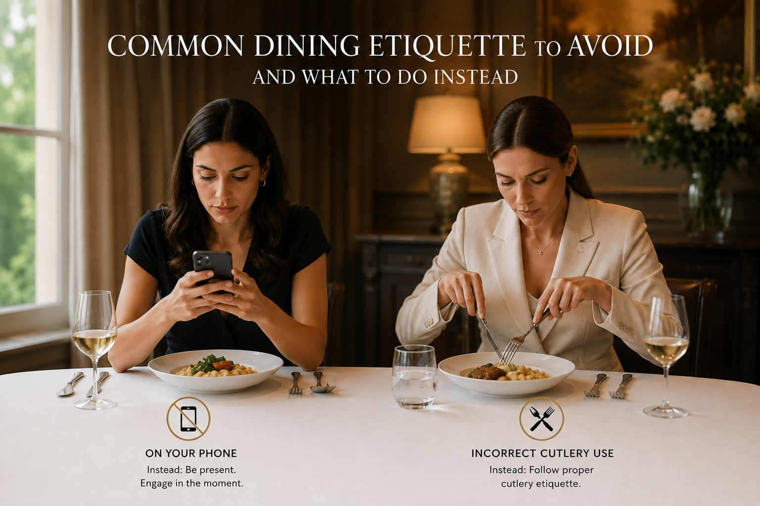 Common Dining Etiquette Mistakes to Avoid (and What to Do Instead)